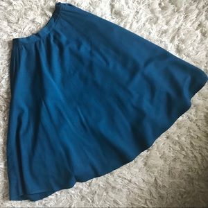 Vintage wool midi skirt with pockets